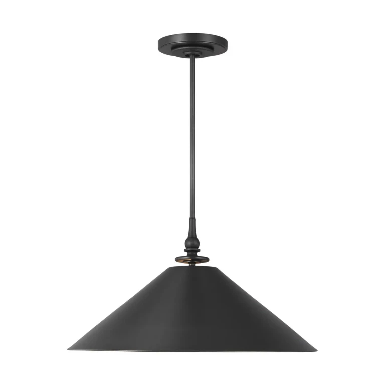 Visual Comfort Studio Capri Pendant Light in Aged Iron by Thomas O'Brien