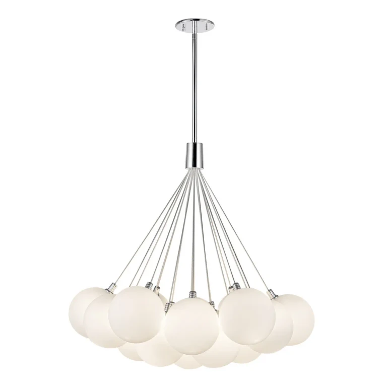 Opal Glass LED Chandelier from the Bolla Collection