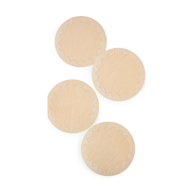 Kim Seybert Dream Weaver Placemat Set of 4 Natural/White One Size