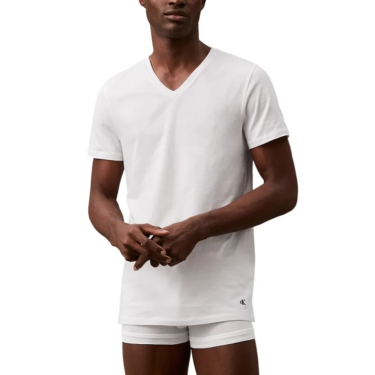 Calvin Klein Cotton Classics V Neck Tees, Pack of 3
