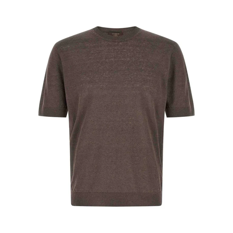 Zanone Pull Col Rond - Gris