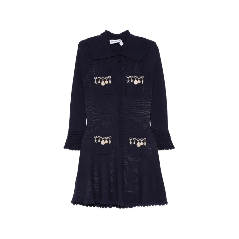 Robe courte Self-portrait à ornements charms