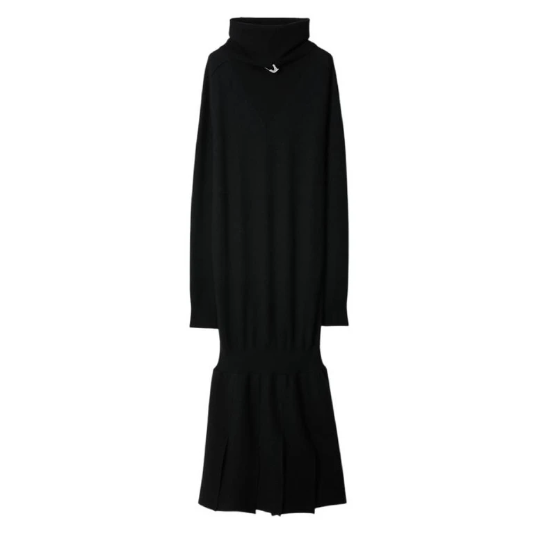 Burberry Long-Sleeved Wool Dress