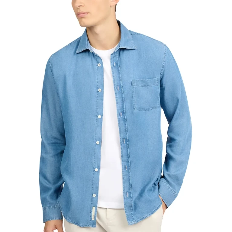 Onia Denim Chambray Long Sleeve Shirt