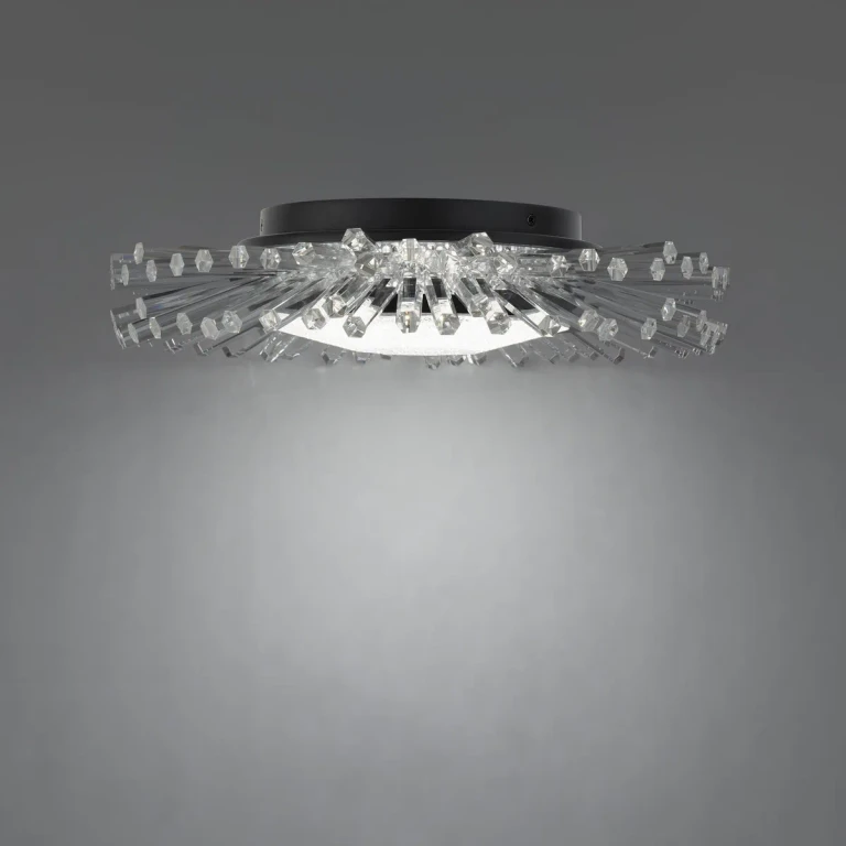 Black LED Flush Mount from the Benediction Collection