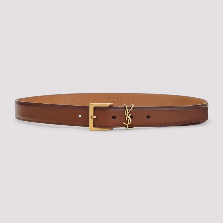 Saint Laurent Belt Red Leather - Men