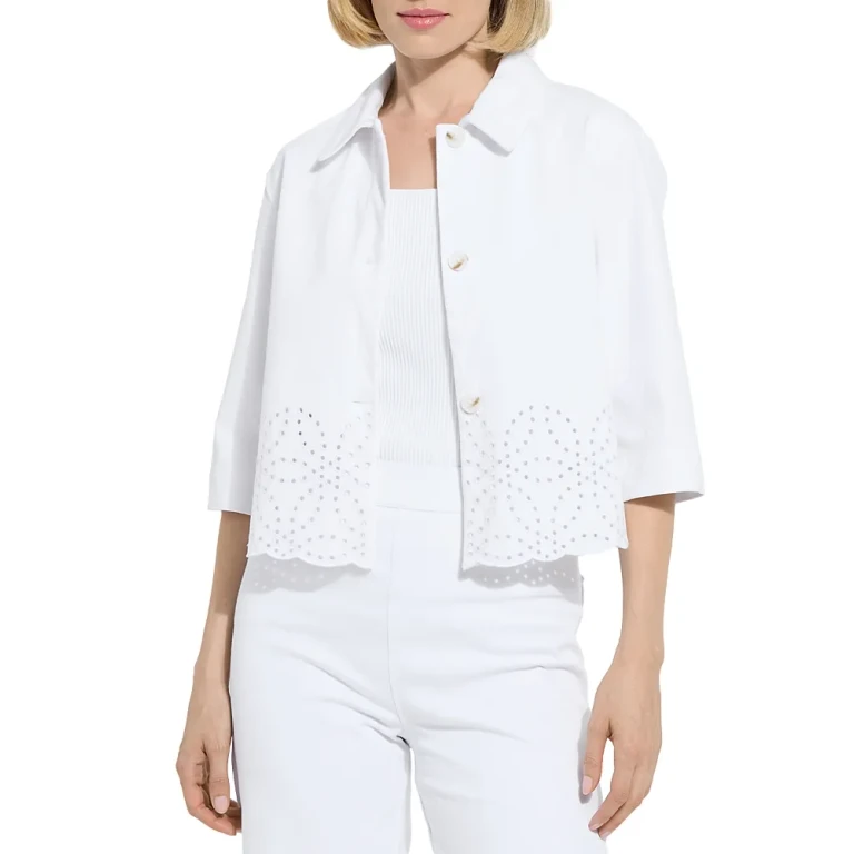 Lysse Gem Eyelet Crop Jacket