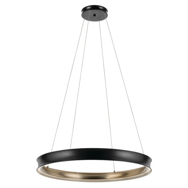 Black LED Chandelier from the Larousse Collection