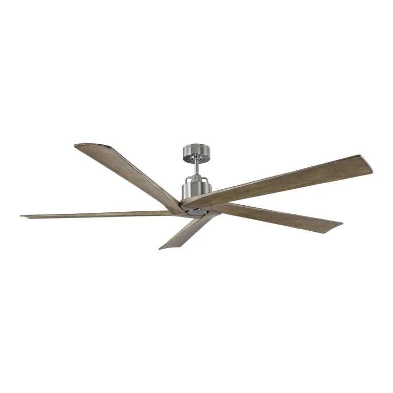 Aspen 70" Indoor Ceiling Fan in Brushed Steel