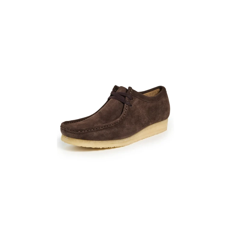 Clarks Suede Wallabee Shoes Black 10