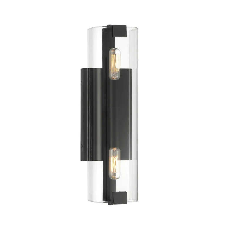 Winfield 2-Light Wall Sconce in Matte Black