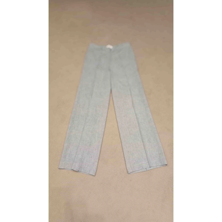 Parosh Blink Blue Linen/flax Pant - Women