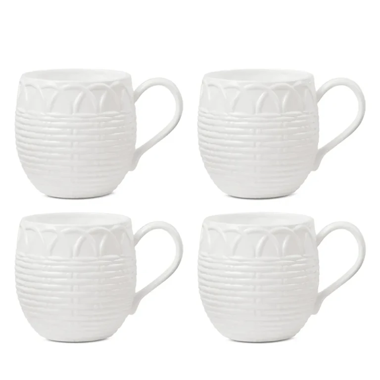 Lenox Wicker Creek Mugs, Set of 4