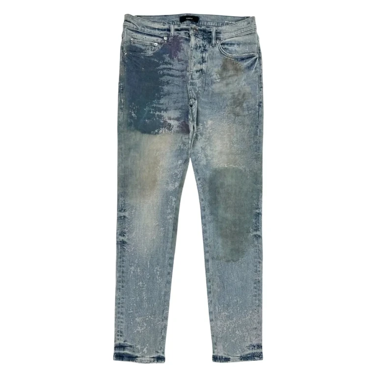 Purple Brand Fossil-print Jeans