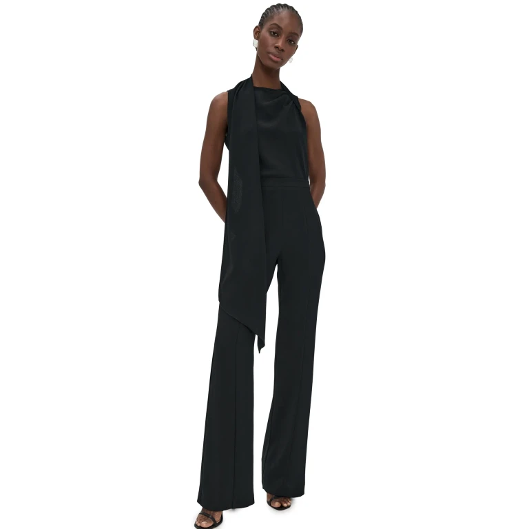 Black Halo Enola Jumpsuit Oxblood 4
