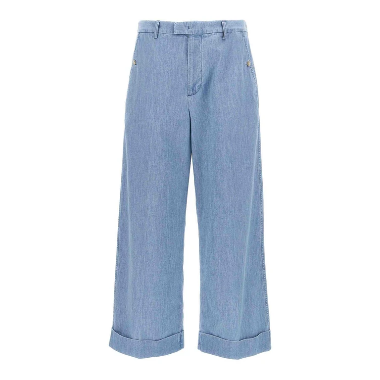 Valentino Garavani Turn-up Jeans