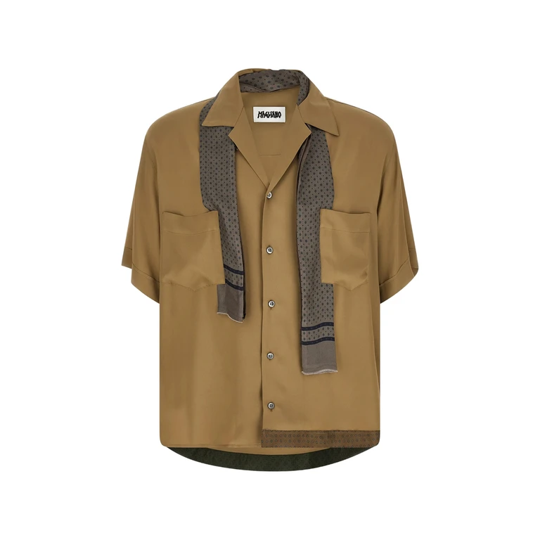 Magliano Pasolini Ascot-collar Bowling Shirt