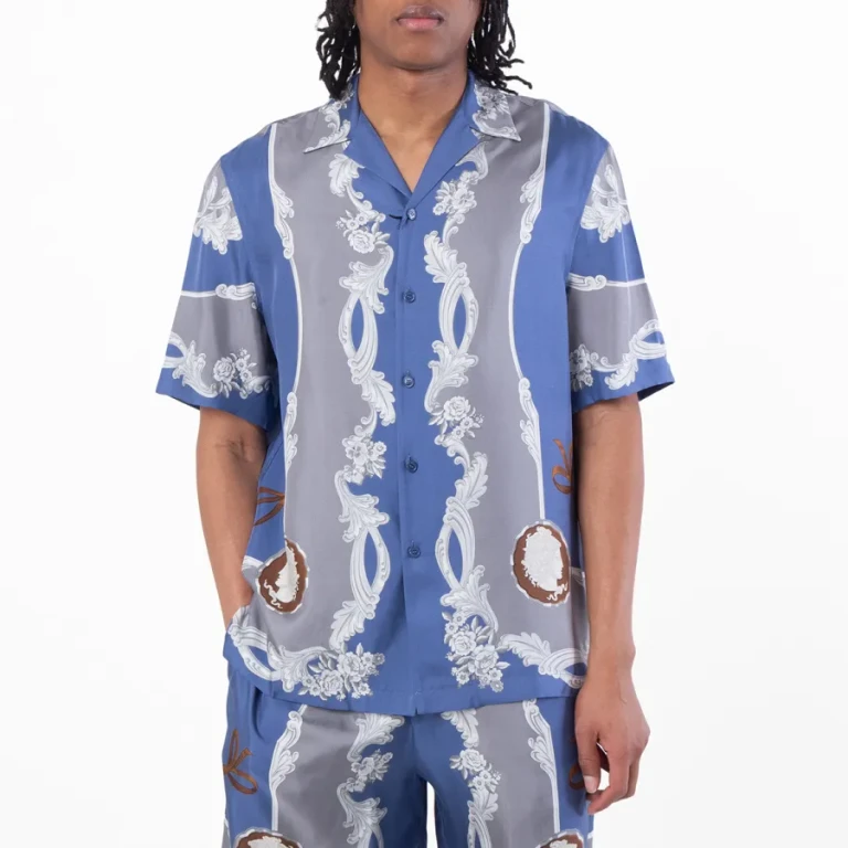 Versace Medusa Cameo Print Silk Shirt