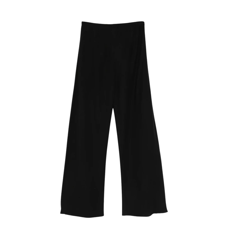 The Row Trousers Black Silk - Women
