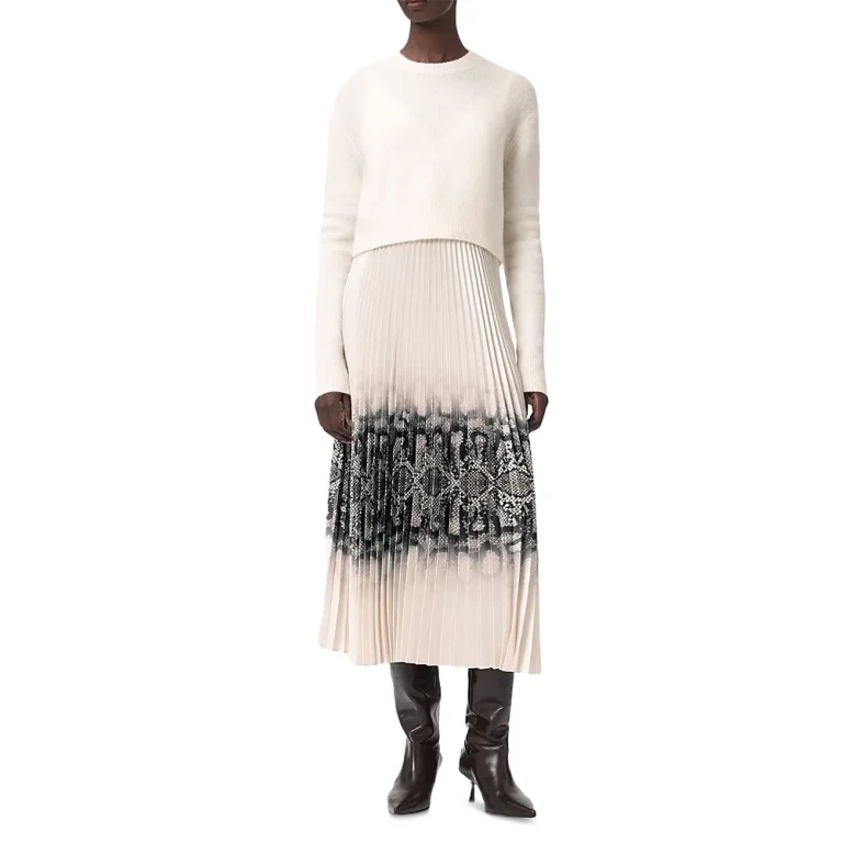 Allsaints Curtis Ophis Dress and Sweater