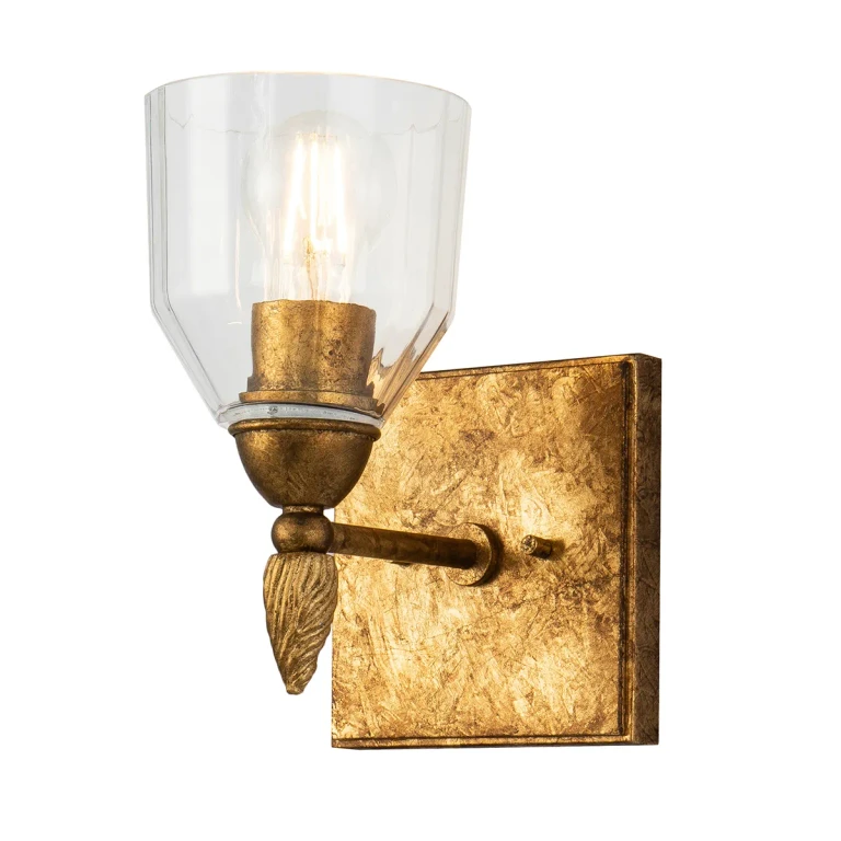 Gold One Light Wall Sconce from the Felice Collection