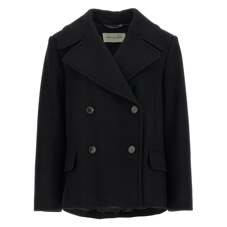 Dries Van Noten Manteau Court - Noir