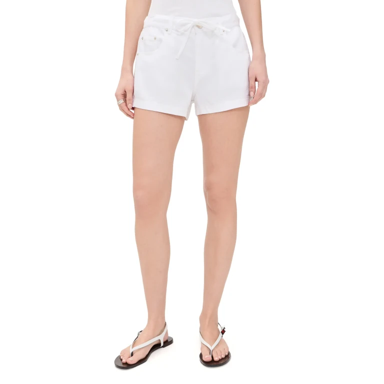 Splendid Lounge Denim Shorts White XS