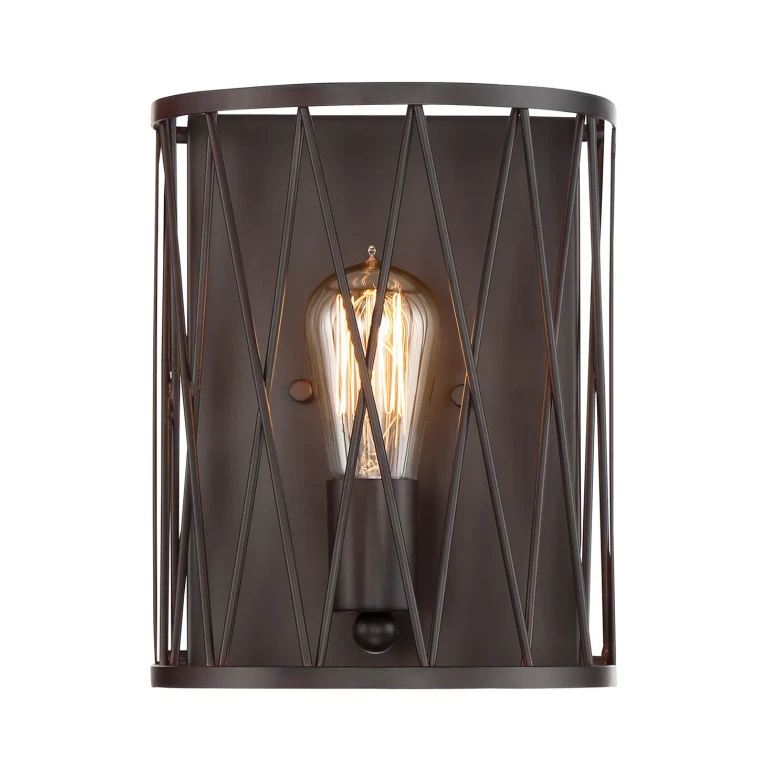 Vintage Bronze One Light Wall Sconce from the Arris Collection