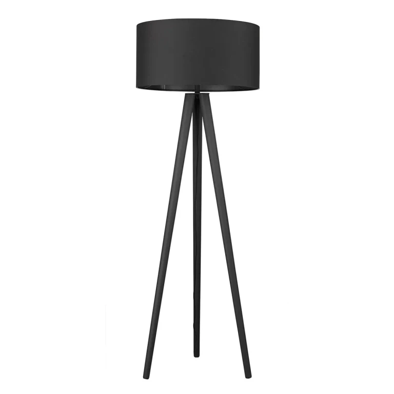 Matte Black One Light Floor Lamp from the Tourer Collection