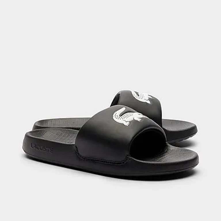 Big Kids Serve Slide 1.0 Slide Sandals in Charcoal Size: 3.0