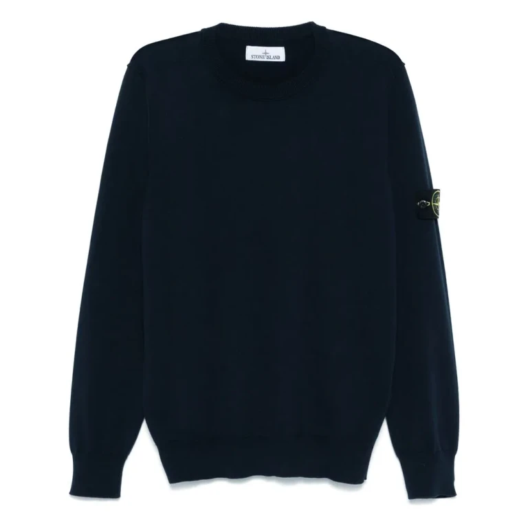 Logo-patch Crew-neck Sweater