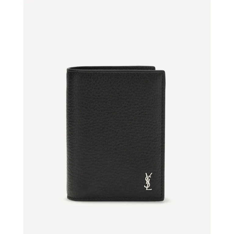 SAINT LAURENT Tiny Cassandre Card Holder Male UNI