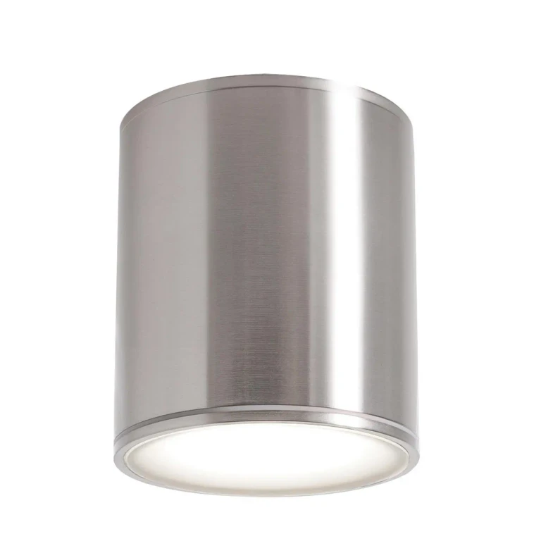 Satin Nickel LED Outdoor Ceiling Mount from the Everly Collection