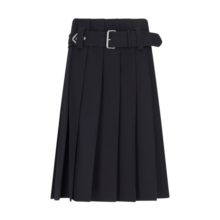 Prada Logo Midi Skirt