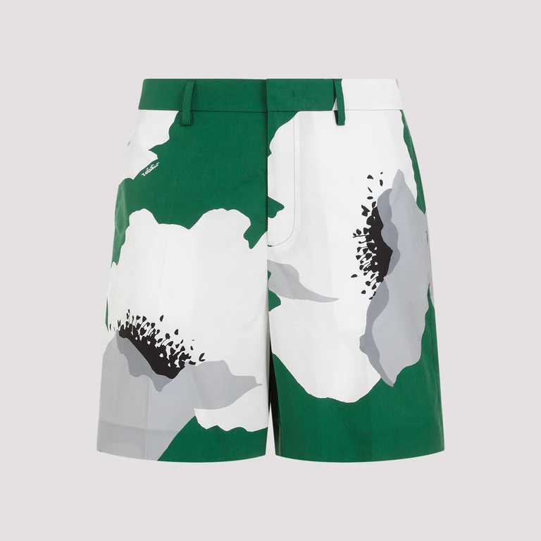 Valentino Cotton Shorts Multicolour - Men