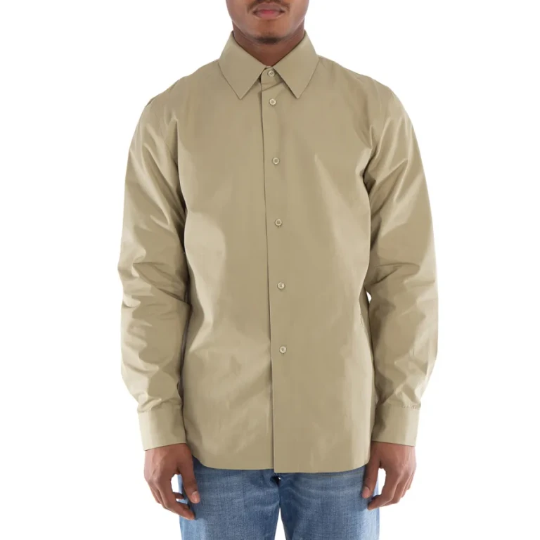 Burberry Equestrian Knight-Motif Cotton Buttoned Shirt