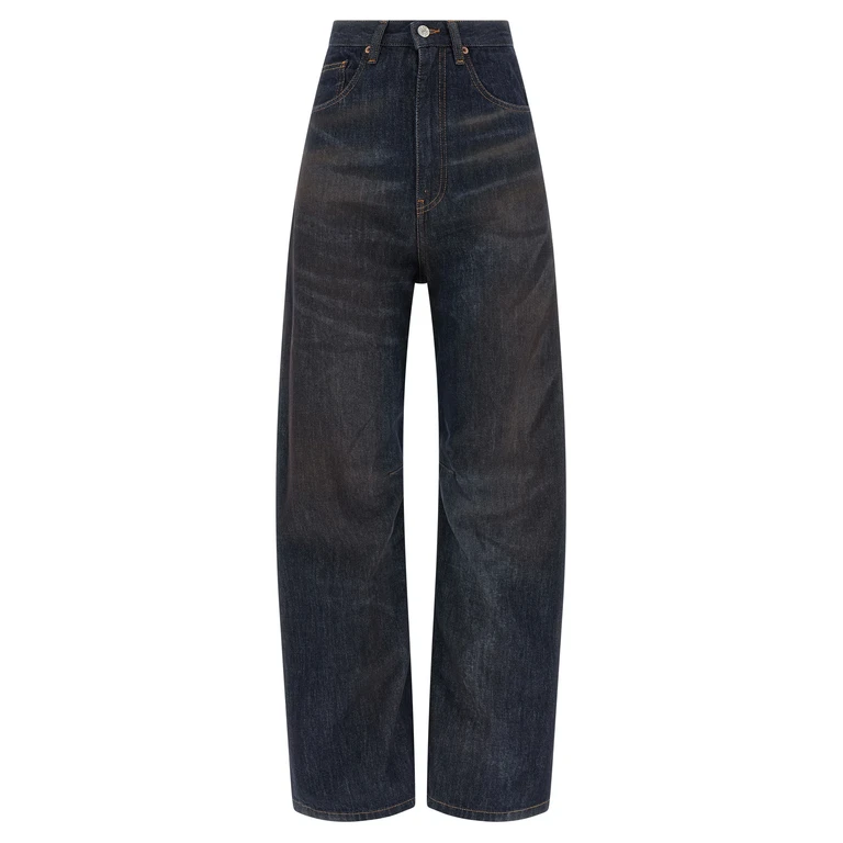 MM6 Maison Margiela 5-Pocket Jeans Blue Cotton - Women