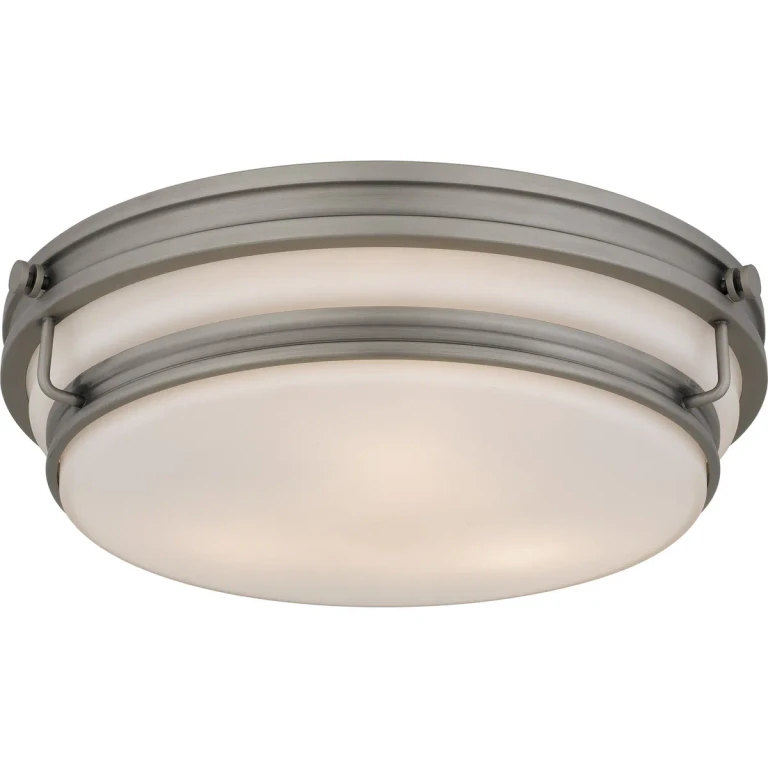 Antique Nickel Flush Mount from the Grafton Collection