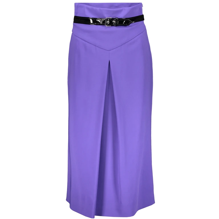 Saia midi de algodão Moschino