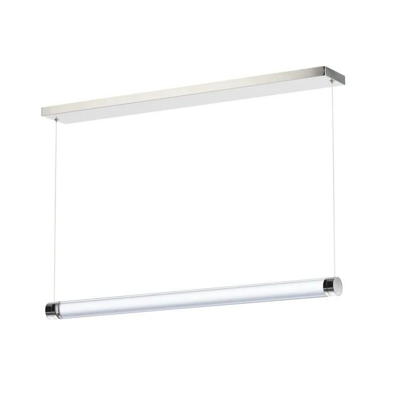 Brushed Aluminum LED Linear Pendant from the Vanish Collection