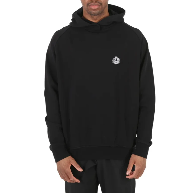 Bally Black St. Moritz Graphic Print Cotton Hoodie