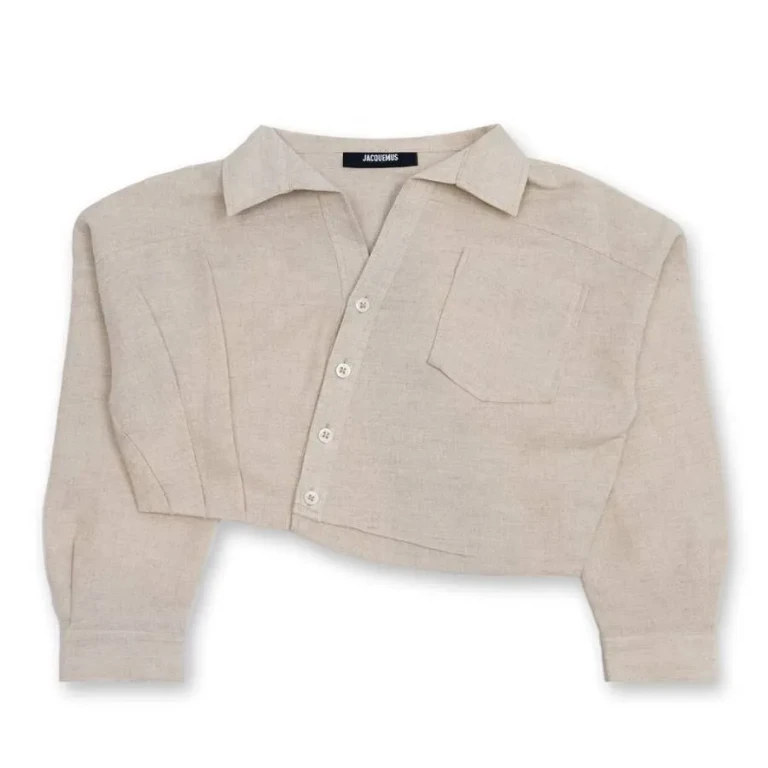 Jacquemus Girls Le Mejean Asymmetrical Shirt