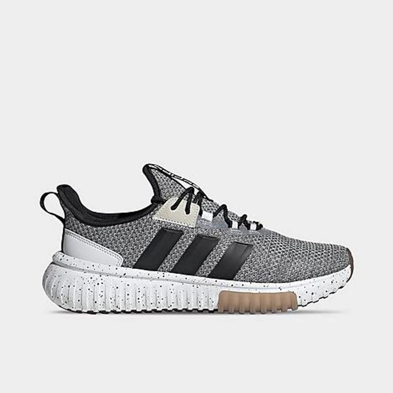 adidas Men's Kaptir Casual Shoes (Wide Width) in Cloud White/Black/Gum Size: 4.0