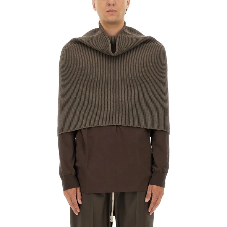 Rick Owens Knitted Cape