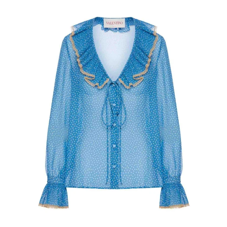 Blusa de bolinhas Valentino Garavani