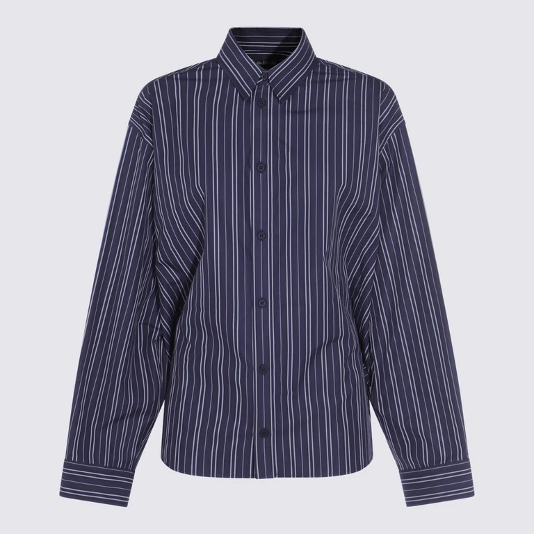 Balenciaga Navy Cotton Shirt