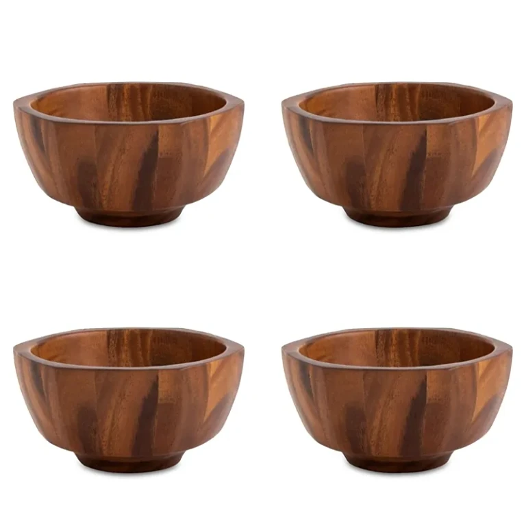 Nambe Rivet Individual Salad Bowls, Set of 4