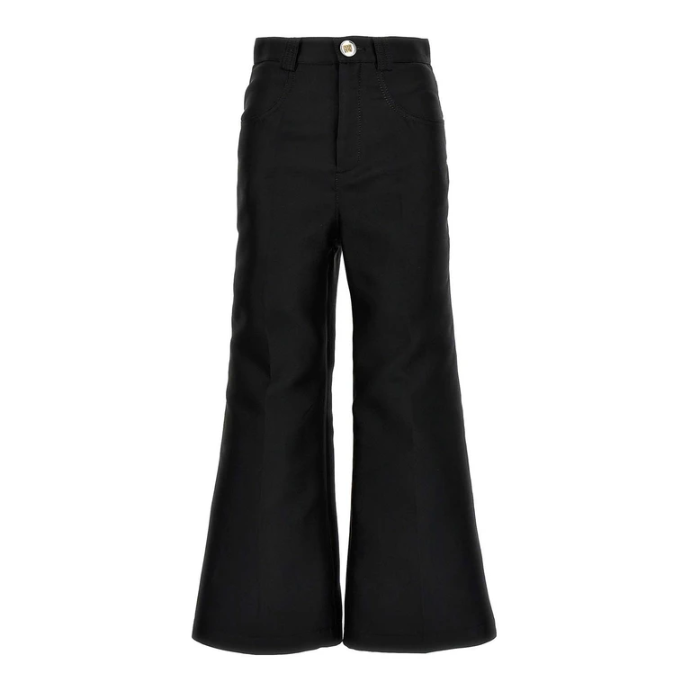 Giambattista Valli Cropped Silk Blend Pants