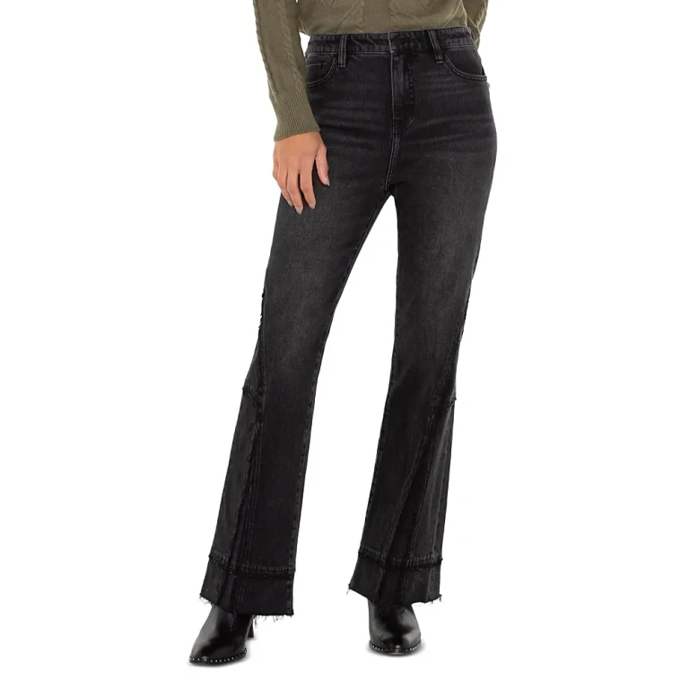 Liverpool Los Angeles Hannah High Rise Flare Leg Jeans in Mooreland