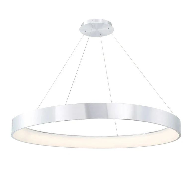 Brushed Aluminum LED Pendant from the Corso Collection